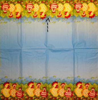 HAHU-043 Hahn, Huhn - 4-lagig (B-Ware) - Colourful Life - Taschentuch